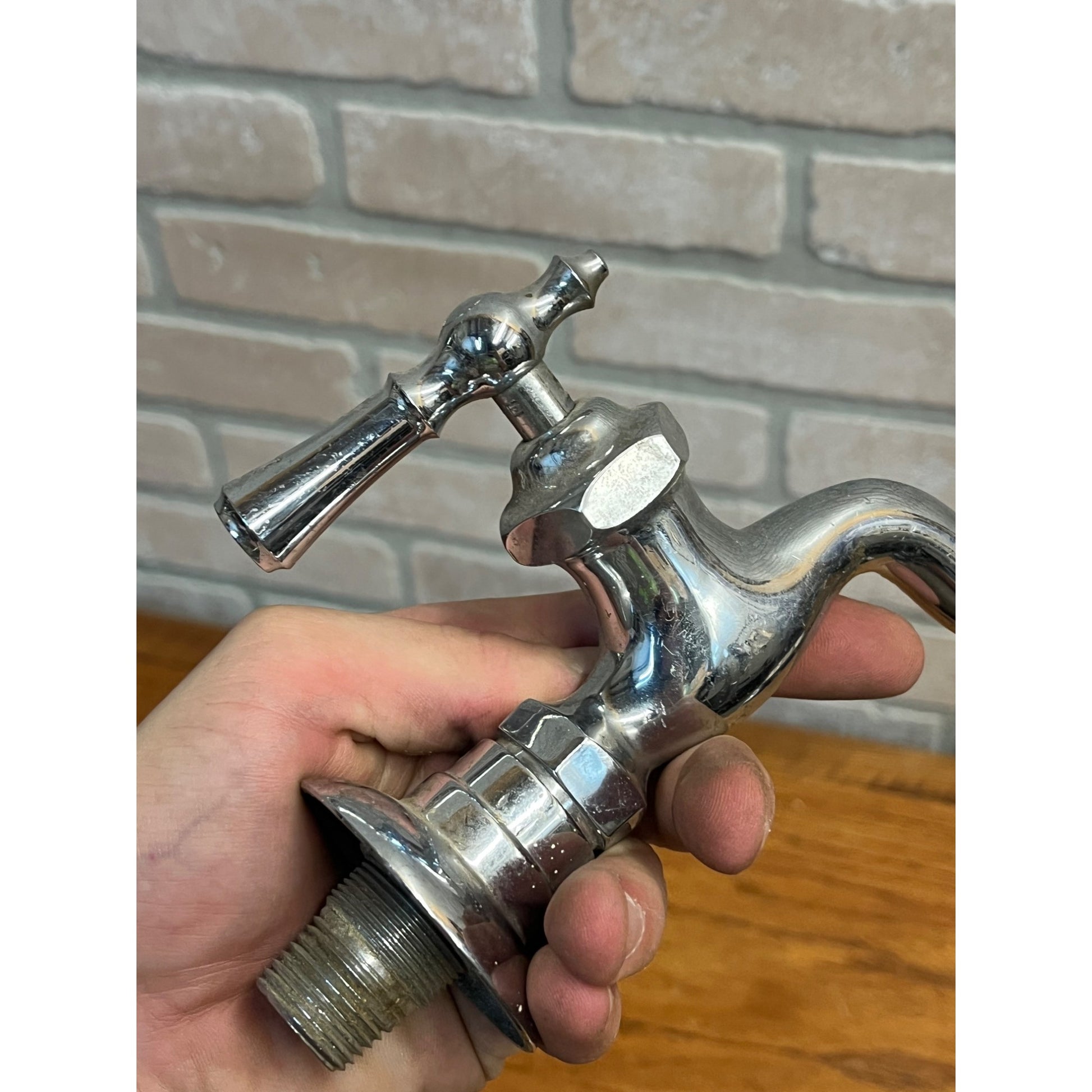 Vintage Hot Cold Bathroom Sink Tub Faucet Spouts Brass Set Pair Parts Wolverine