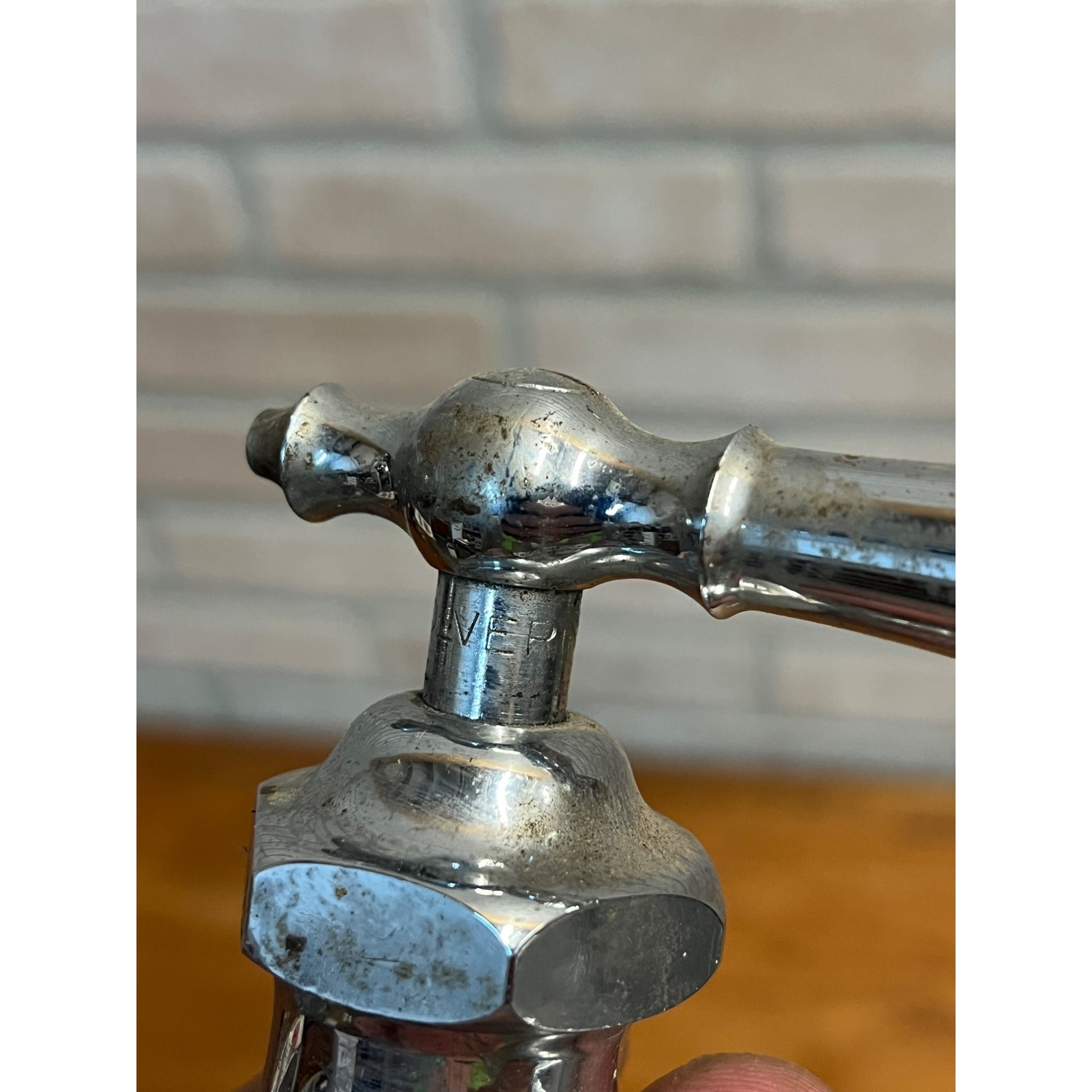 Vintage Hot Cold Bathroom Sink Tub Faucet Spouts Brass Set Pair Parts Wolverine