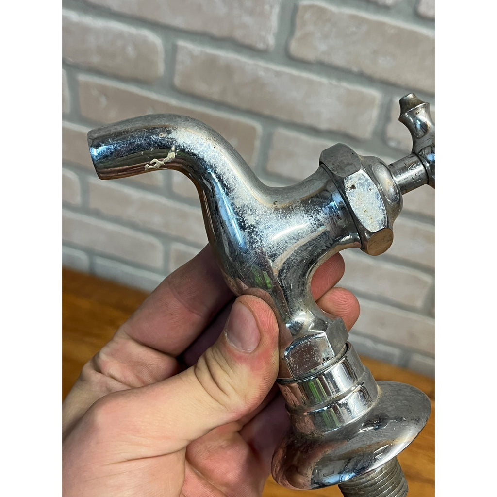 Vintage Hot Cold Bathroom Sink Tub Faucet Spouts Brass Set Pair Parts Wolverine