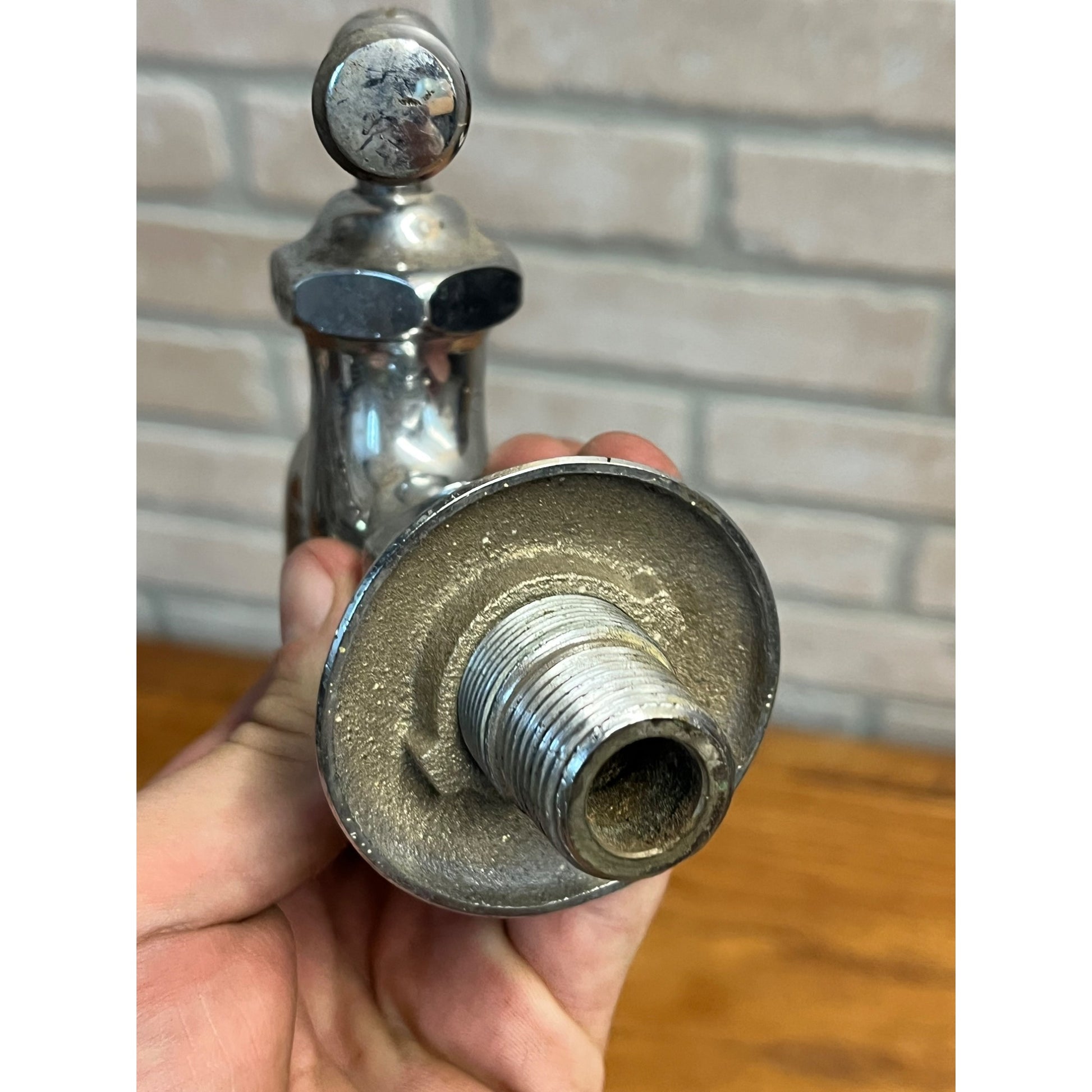 Vintage Hot Cold Bathroom Sink Tub Faucet Spouts Brass Set Pair Parts Wolverine