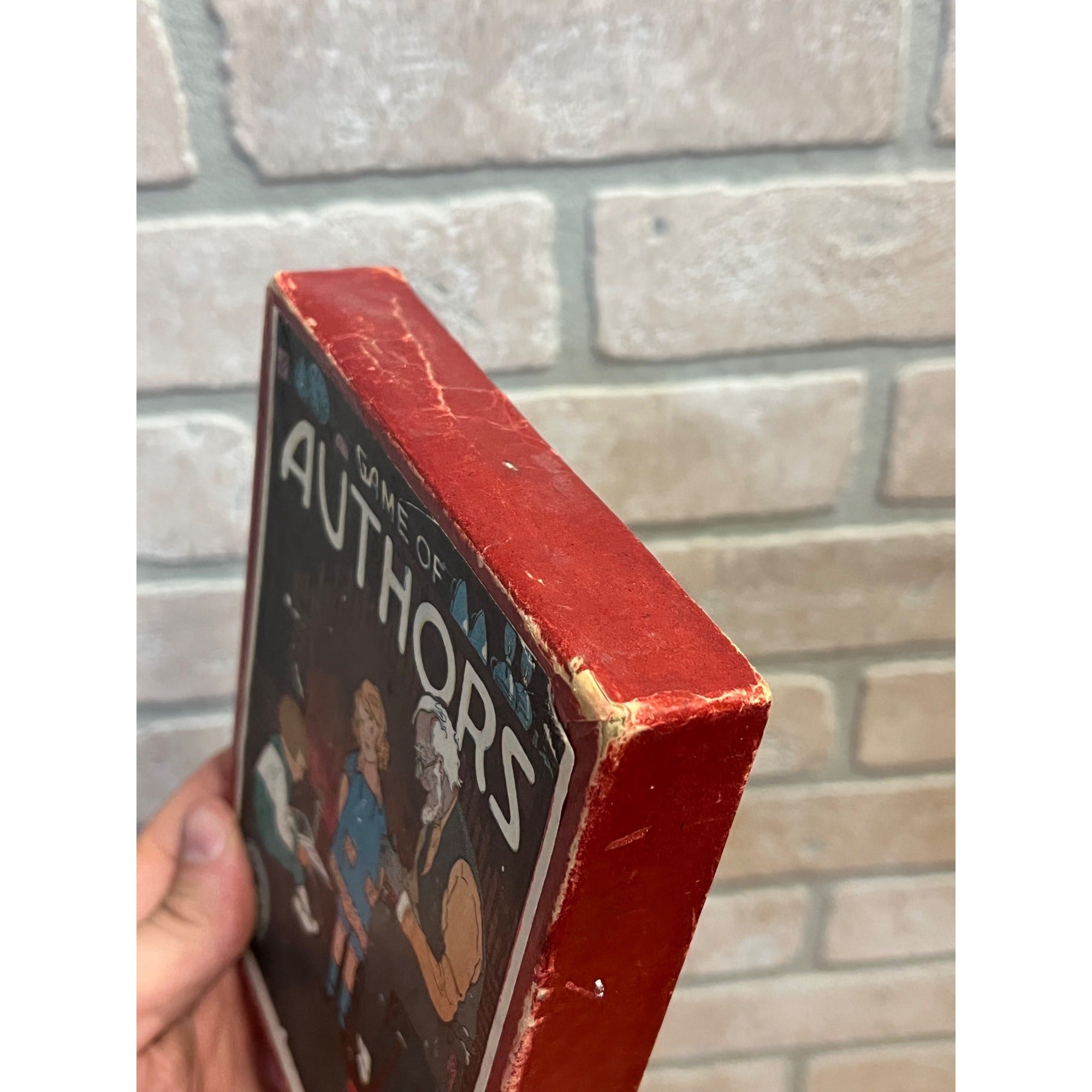 Vintage Game of Authors Russell MFG. Co. Leicester Massachusetts Empty Box Collectible Circa 1920