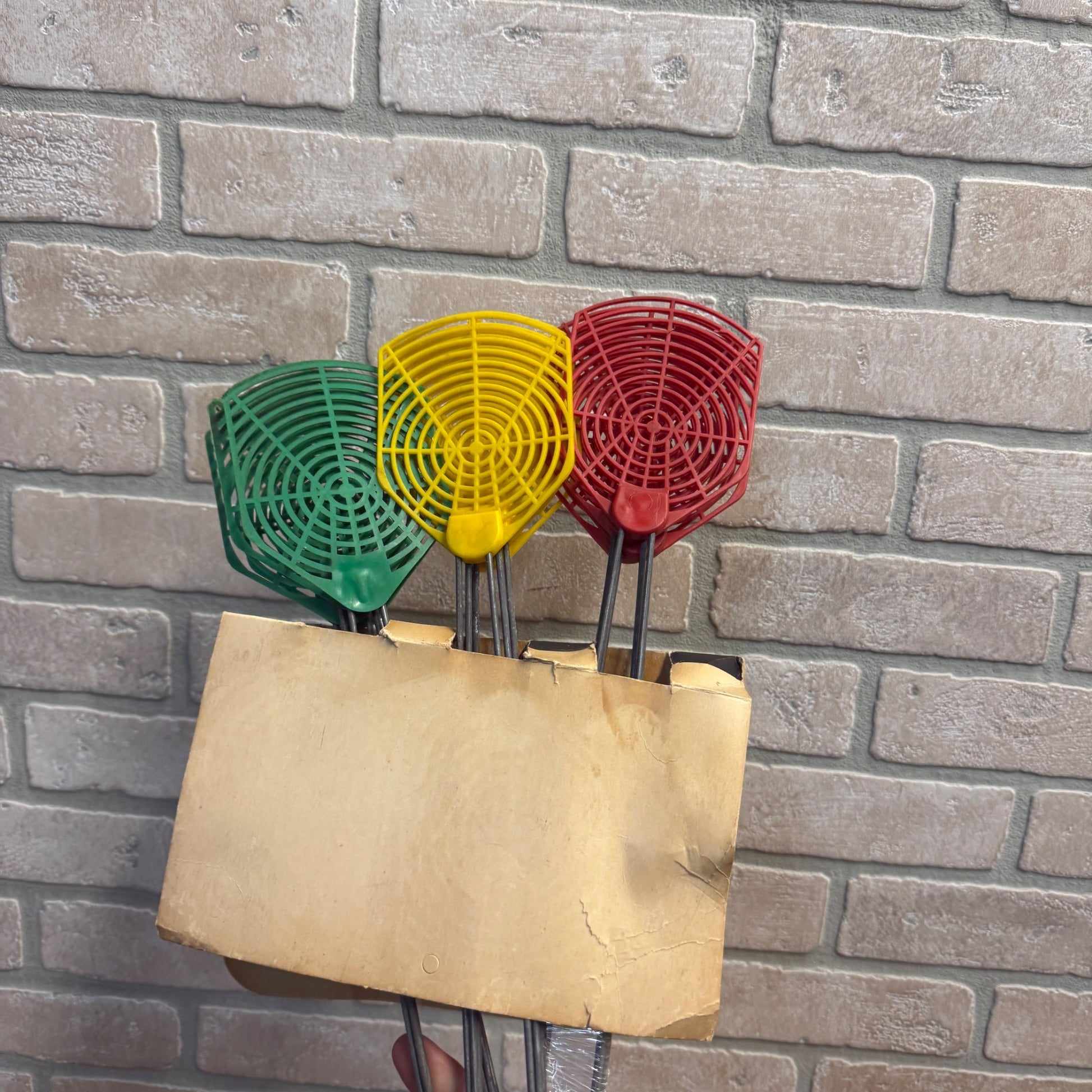 Vintage 1940s Jet Swat Fly Swatters NOS Store Display Advertising Multi-Color