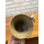 Vintage Ugly Face Art Pottery Mug Coffee Cup Mug Tea Retro Pottery 1980s