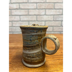 Vintage Ugly Face Art Pottery Mug Coffee Cup Mug Tea Retro Pottery 1980s