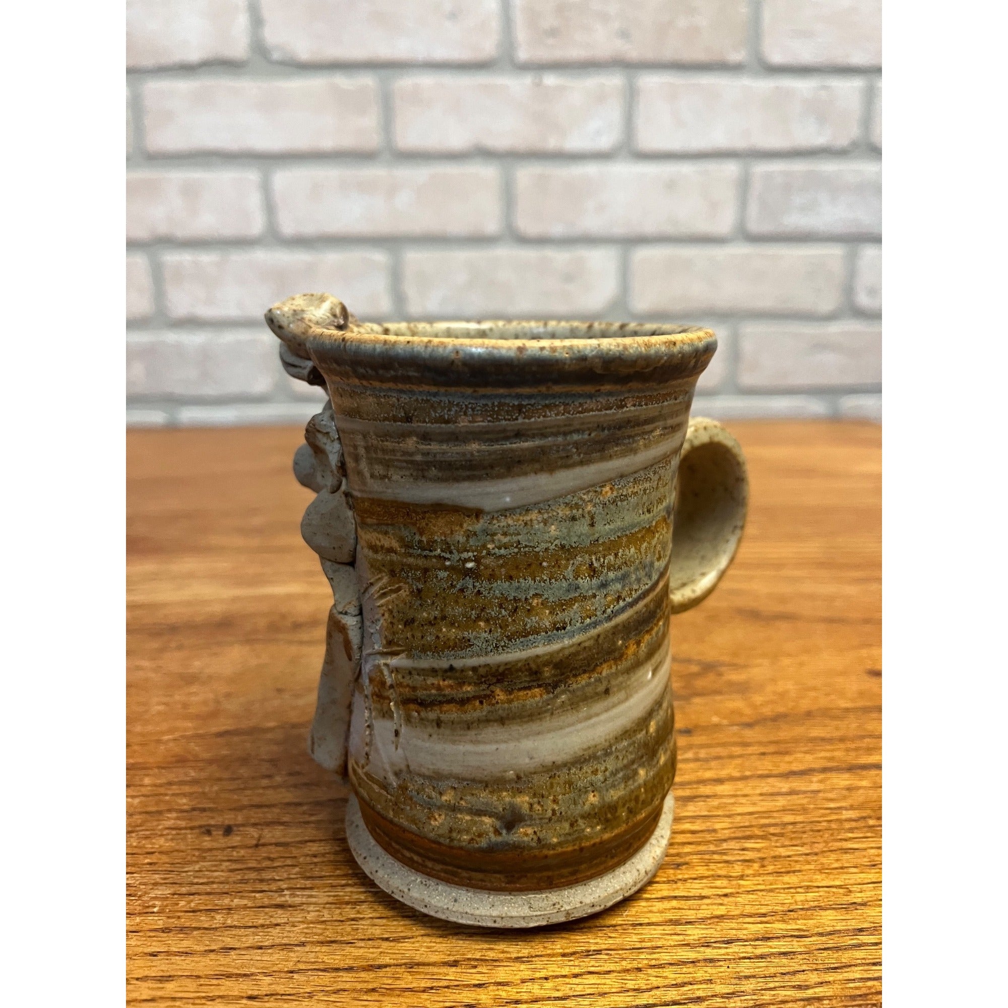 Vintage Ugly Face Art Pottery Mug Coffee Cup Mug Tea Retro Pottery 1980s