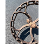 Antique 1800s Industrial Valve Hand Wheel Steampunk Pulley Vintage Railroad Gear 16"