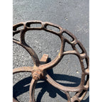 Antique 1800s Industrial Valve Hand Wheel Steampunk Pulley Vintage Railroad Gear 16"