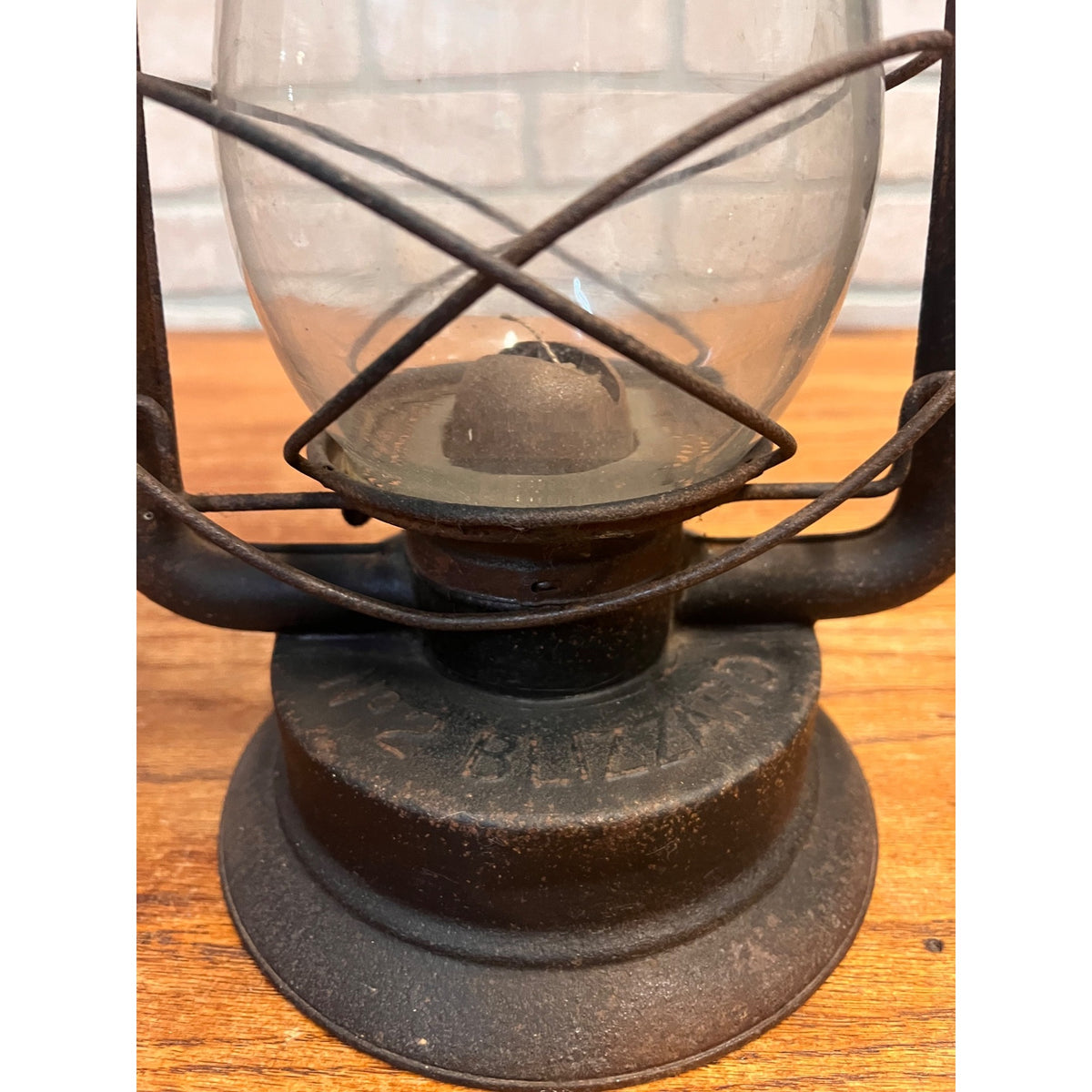 Vintage Dietz No. 2 Blizzard Lantern Clear Glass Globe New York, USA