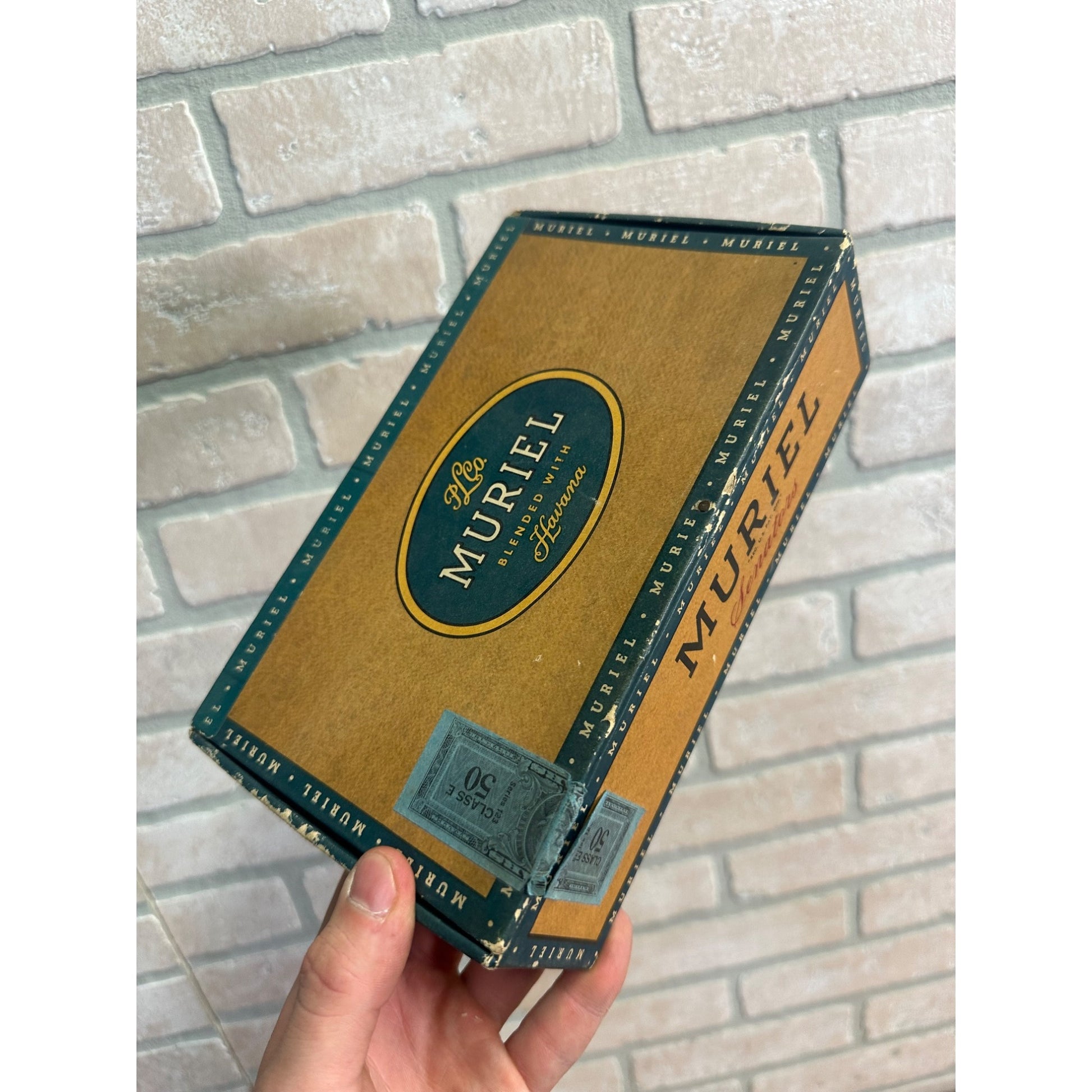 Vintage Muriel Senators Havana Cigar Box Pressed Cardboard Advertising VA