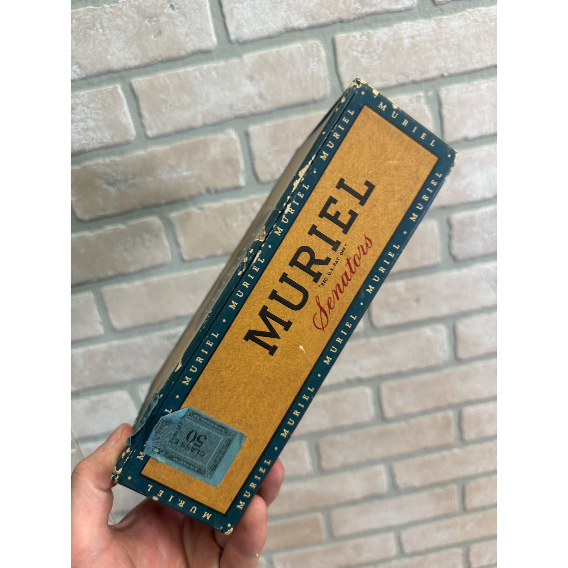 Vintage Muriel Senators Havana Cigar Box Pressed Cardboard Advertising VA
