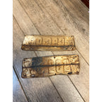 Vintage 1923 Wisconsin Automobile License PLates Pair Embossed Matched
