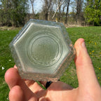 Vintage Hoosier Glass Diamond Cut Vase 5.5inch Tall #4071