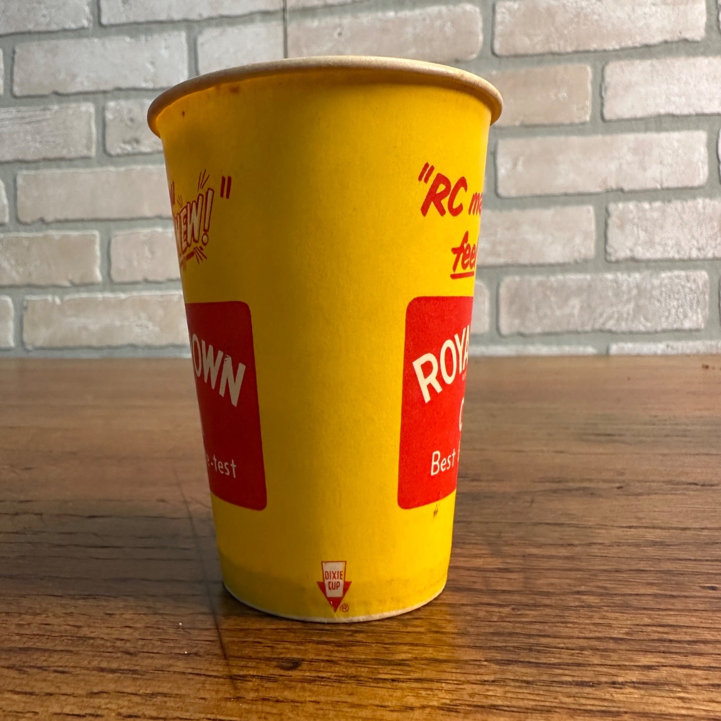 Scarce 1951 Royal Crown Cola 7oz Paper Wax Promotional Soda Cup