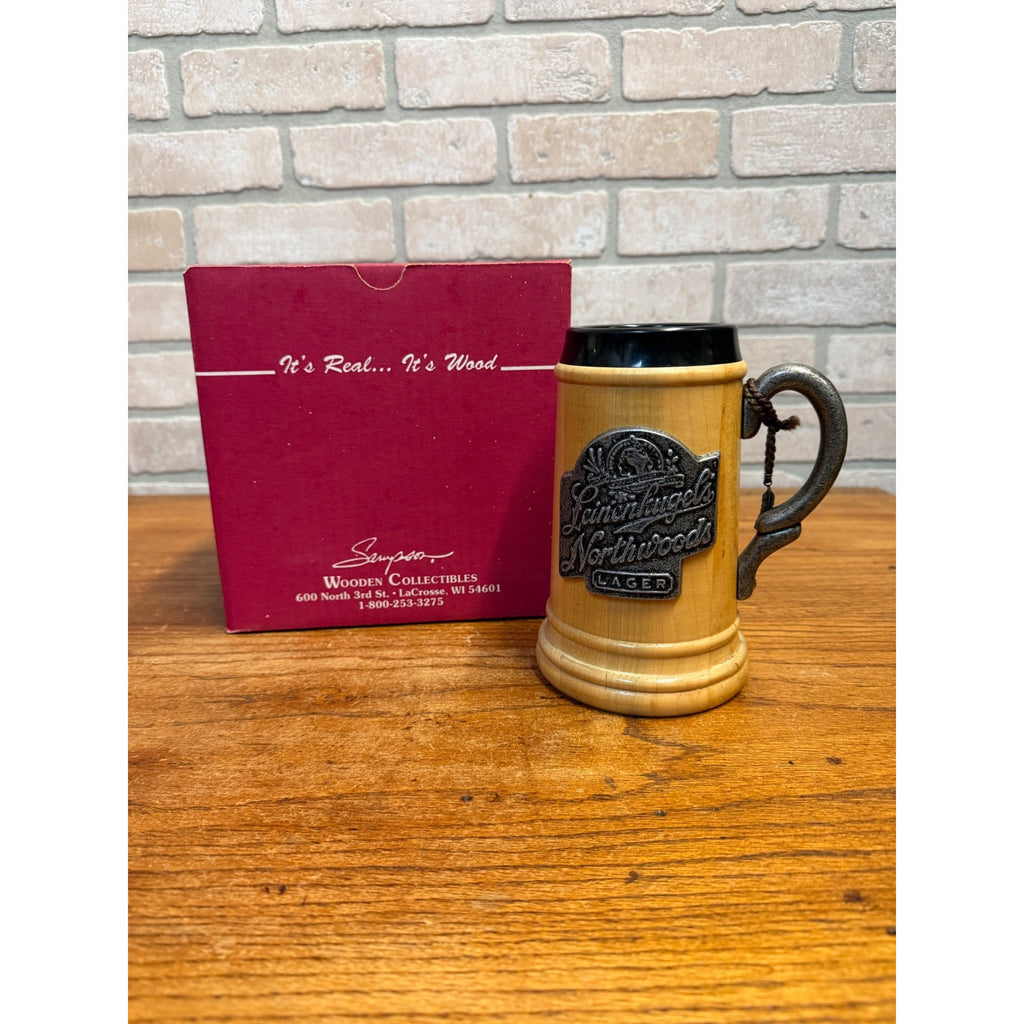 Leinenkugels Brewing  Beer Northwoods Lager Sampson Wooden Stein Mug LE 216/500