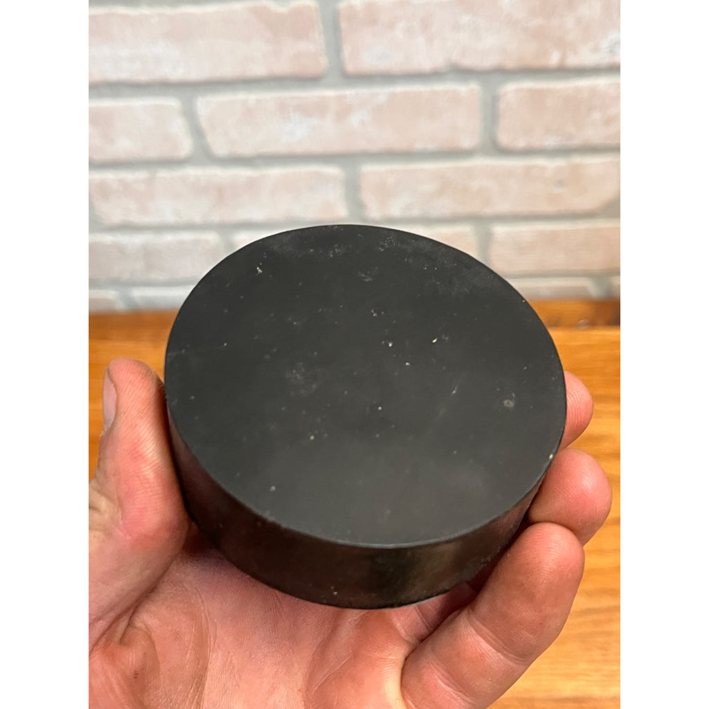 Vintage 1950s Monarch Official Ice Hockey Puck in Original Box Advertising