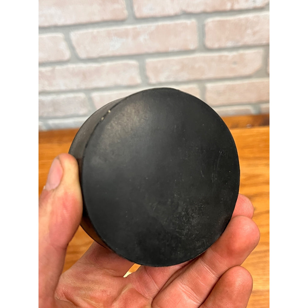 Vintage 1950s Monarch Official Ice Hockey Puck in Original Box Advertising