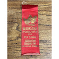 Antique 1912 Waukesha Wisconsin County Fair Award Ribbon Poultry Chicken 2nd