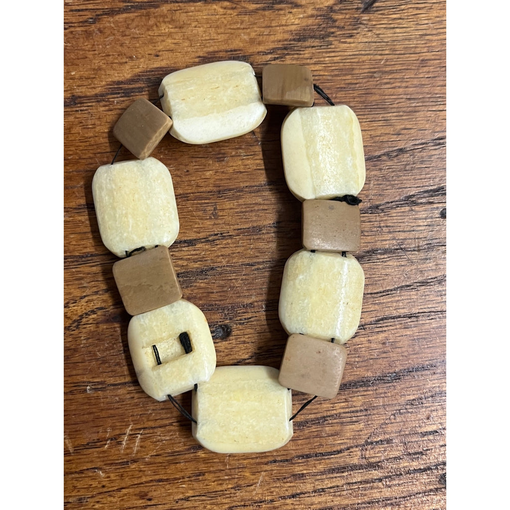 Vintage Alaska Native Carved Walrus Jewelry Lot – Bracelets & Necklace