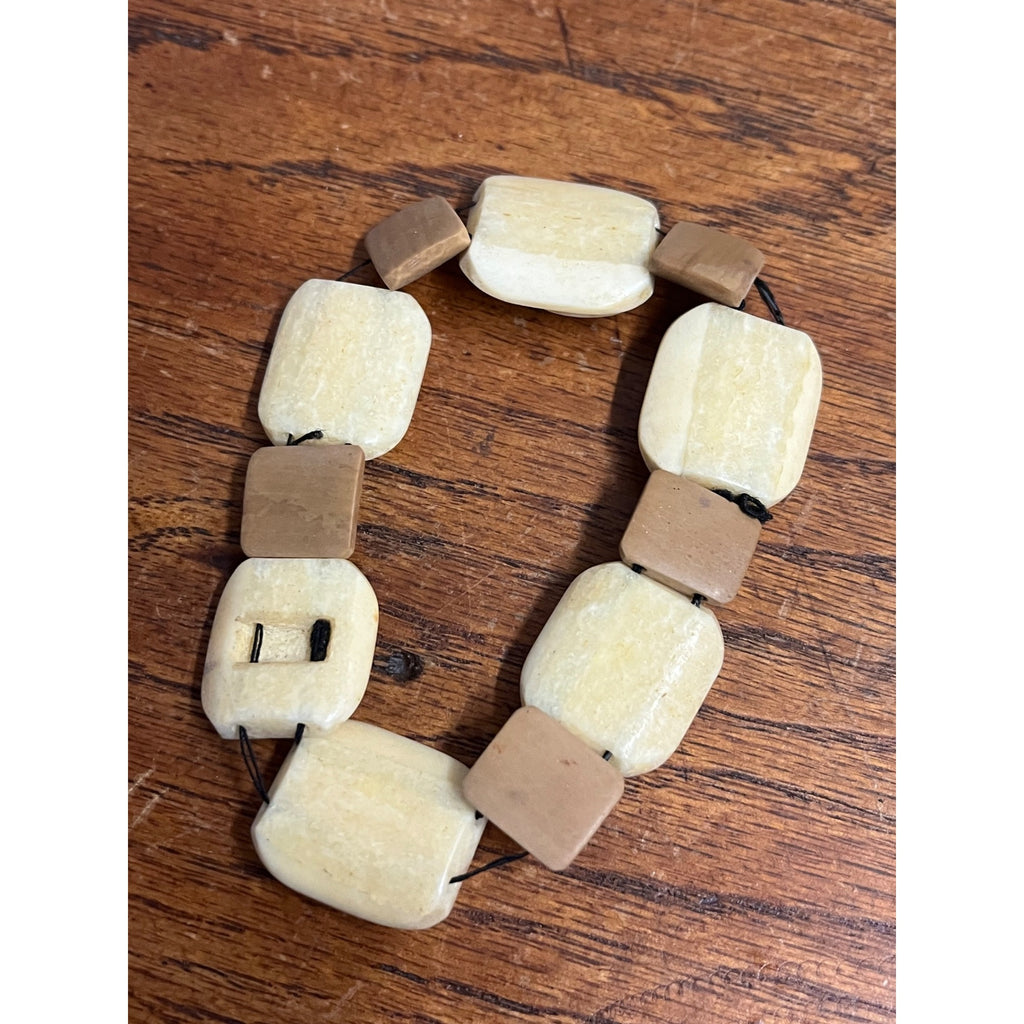 Vintage Alaska Native Carved Walrus Jewelry Lot – Bracelets & Necklace