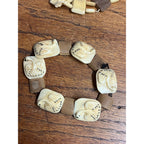 Vintage Alaska Native Carved Walrus Jewelry Lot – Bracelets & Necklace