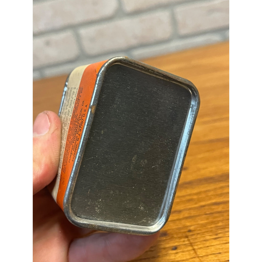 Vintage Purepac Ammonium Alum Lump Tin Pharmacy Medical Container Drug Store
