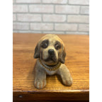 Vintage Flocked Dog Bobblehead Nodder Cocker Dachshund 1960s Japan