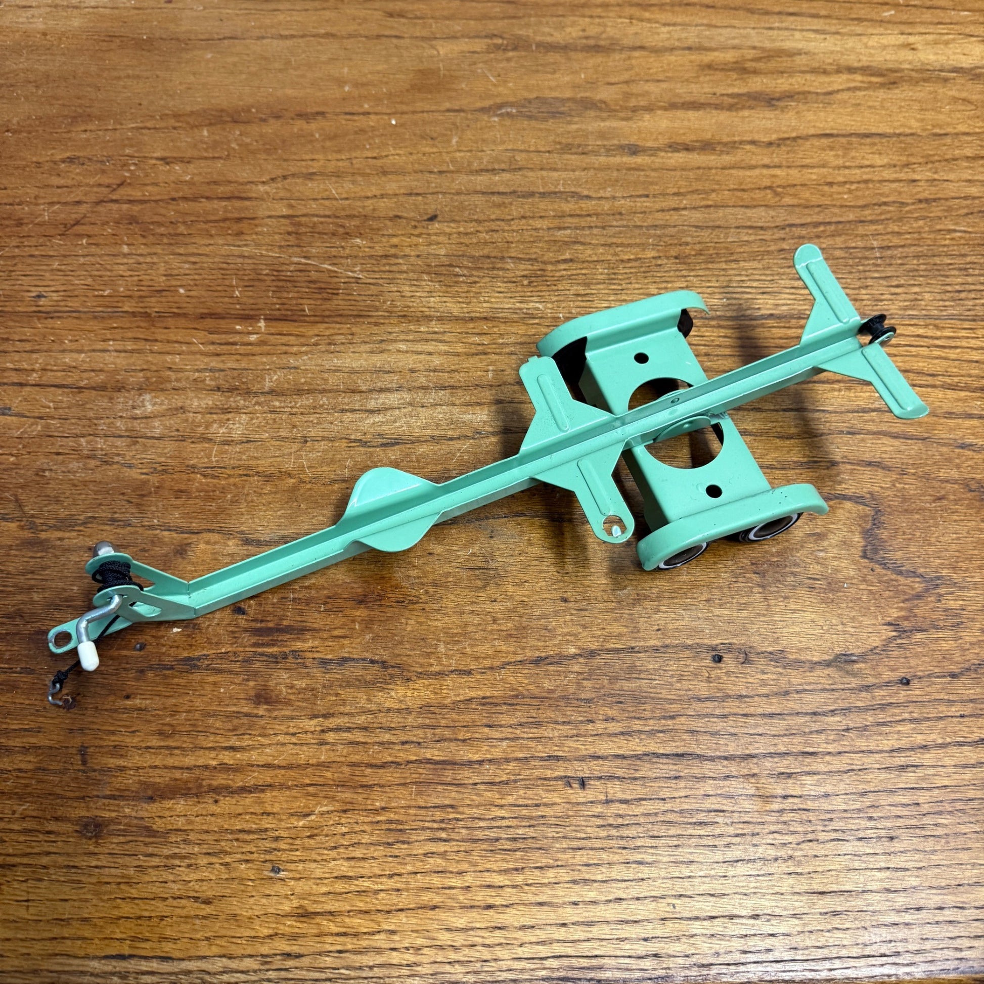 Vintage 1960s Tonka Jeep Green Blue Teal Toy  Boat Trailer Hauler Toy