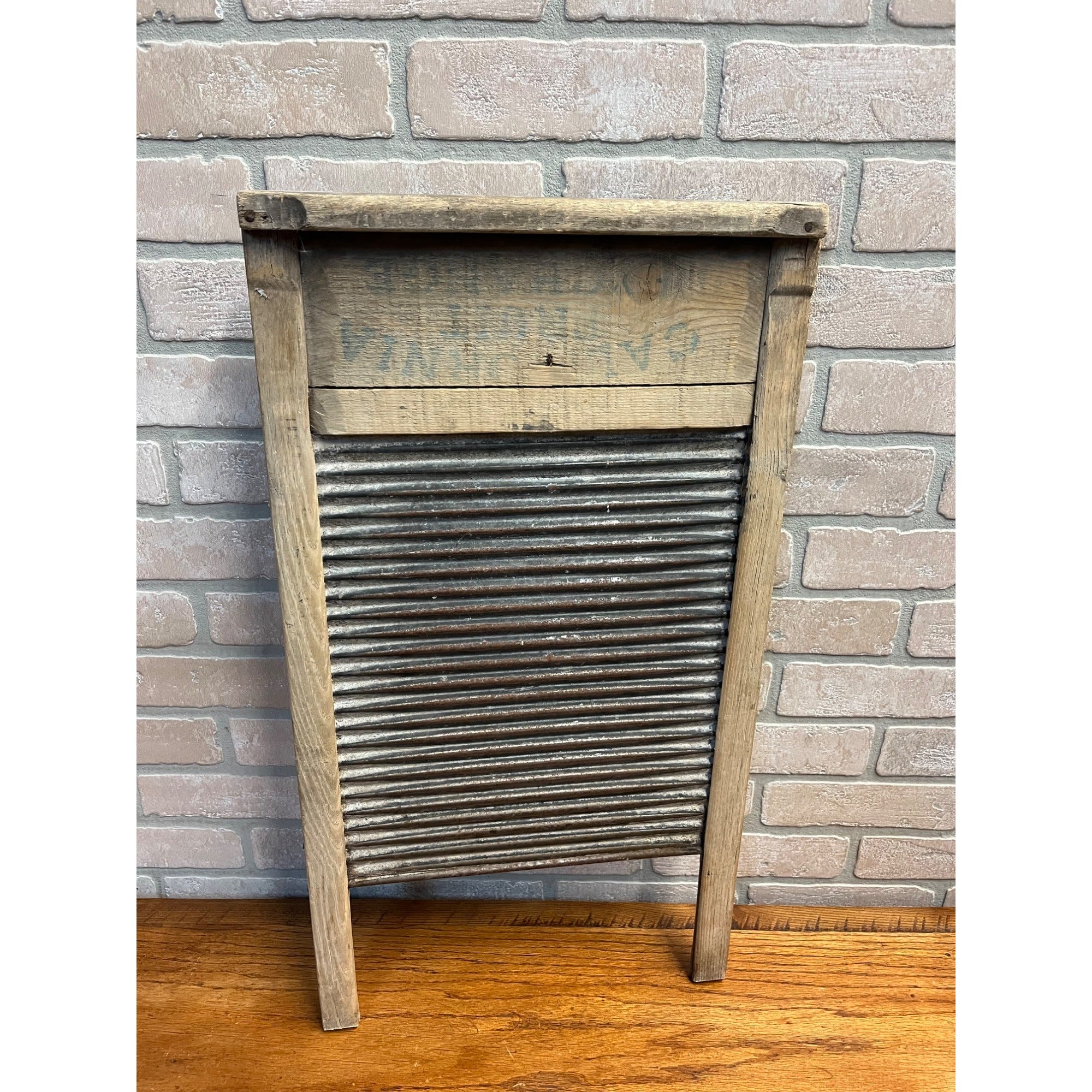 Antique 1900s Primitive Wooden Scrub Wash Board Laundry Farmhouse Rustic Decor