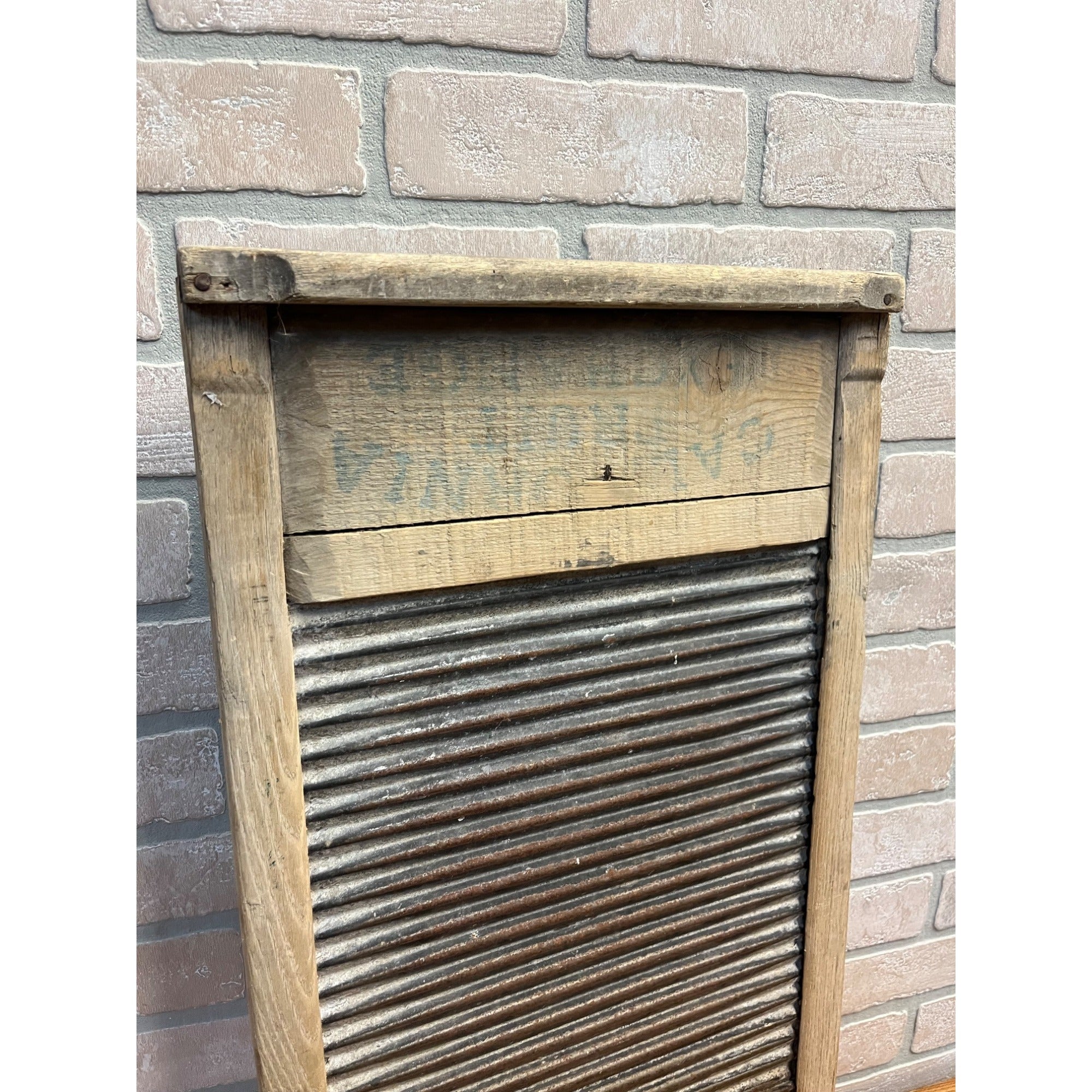 Antique 1900s Primitive Wooden Scrub Wash Board Laundry Farmhouse Rustic Decor