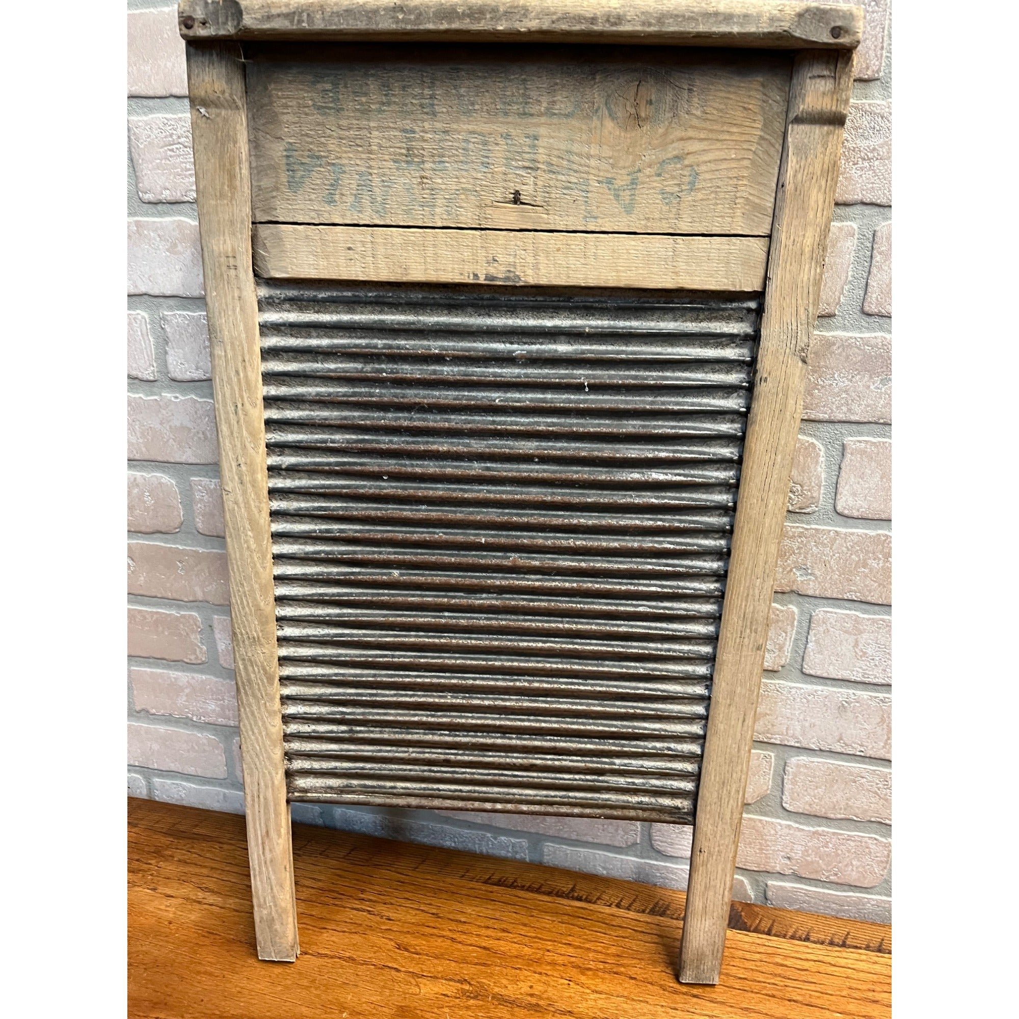 Antique 1900s Primitive Wooden Scrub Wash Board Laundry Farmhouse Rustic Decor