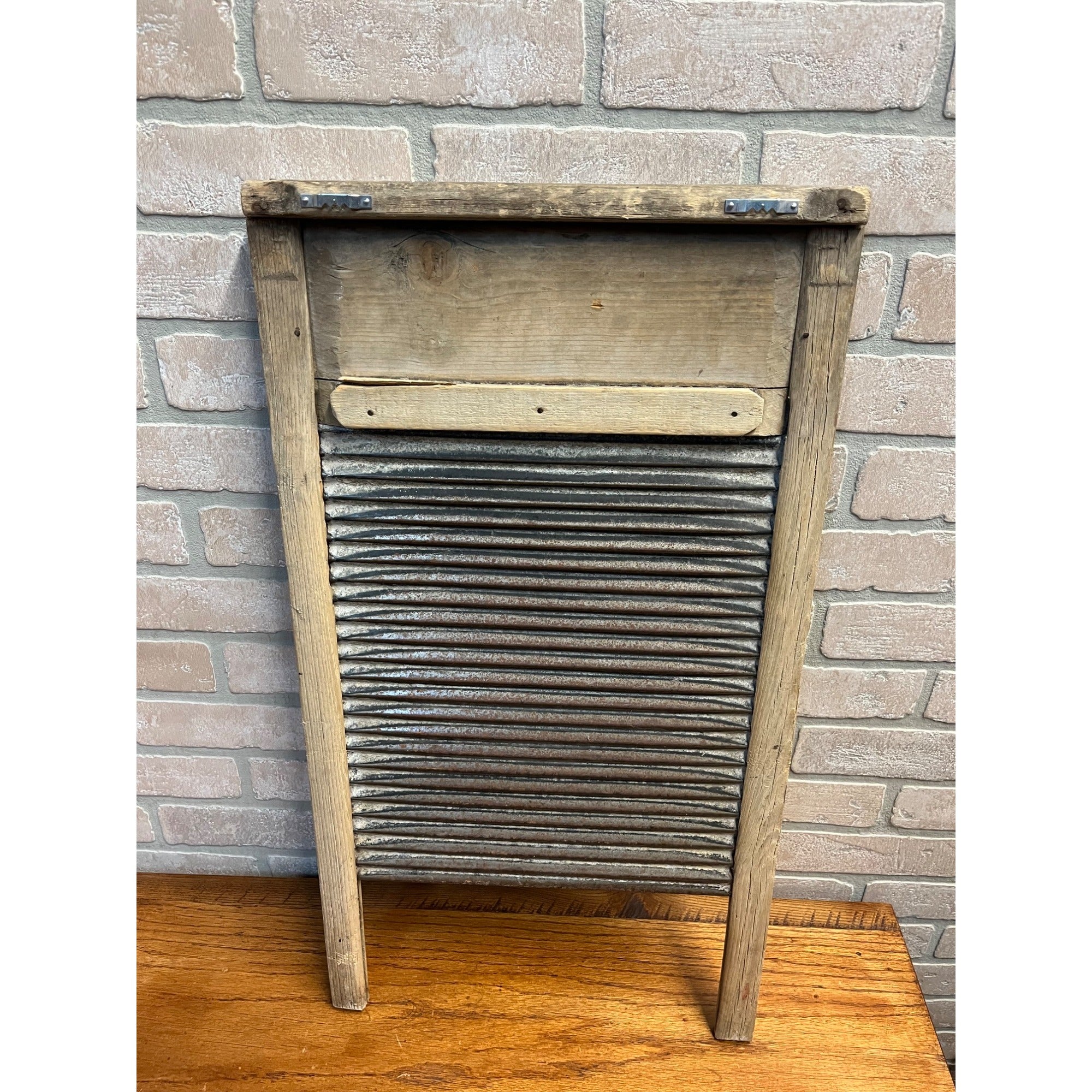 Antique 1900s Primitive Wooden Scrub Wash Board Laundry Farmhouse Rustic Decor