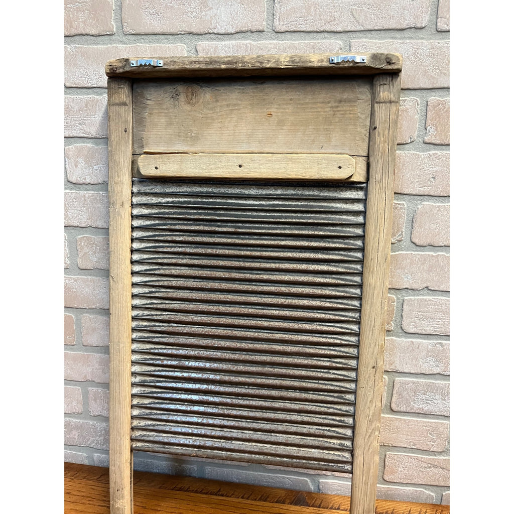 Antique 1900s Primitive Wooden Scrub Wash Board Laundry Farmhouse Rustic Decor