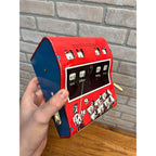 Vintage Tin Litho Toy Wolverine Arithmetic Math Quiz Game Push Key AS-IS