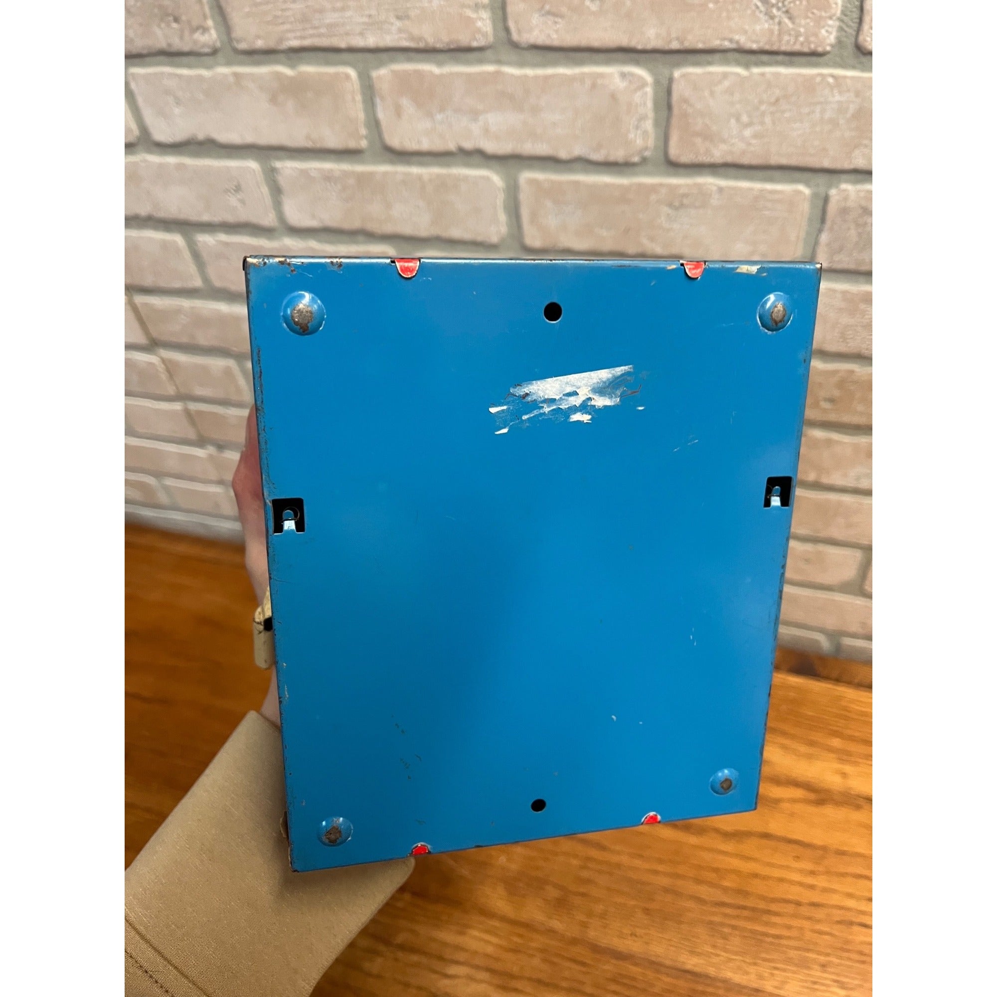 Vintage Tin Litho Toy Wolverine Arithmetic Math Quiz Game Push Key AS-IS