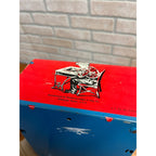 Vintage Tin Litho Toy Wolverine Arithmetic Math Quiz Game Push Key AS-IS