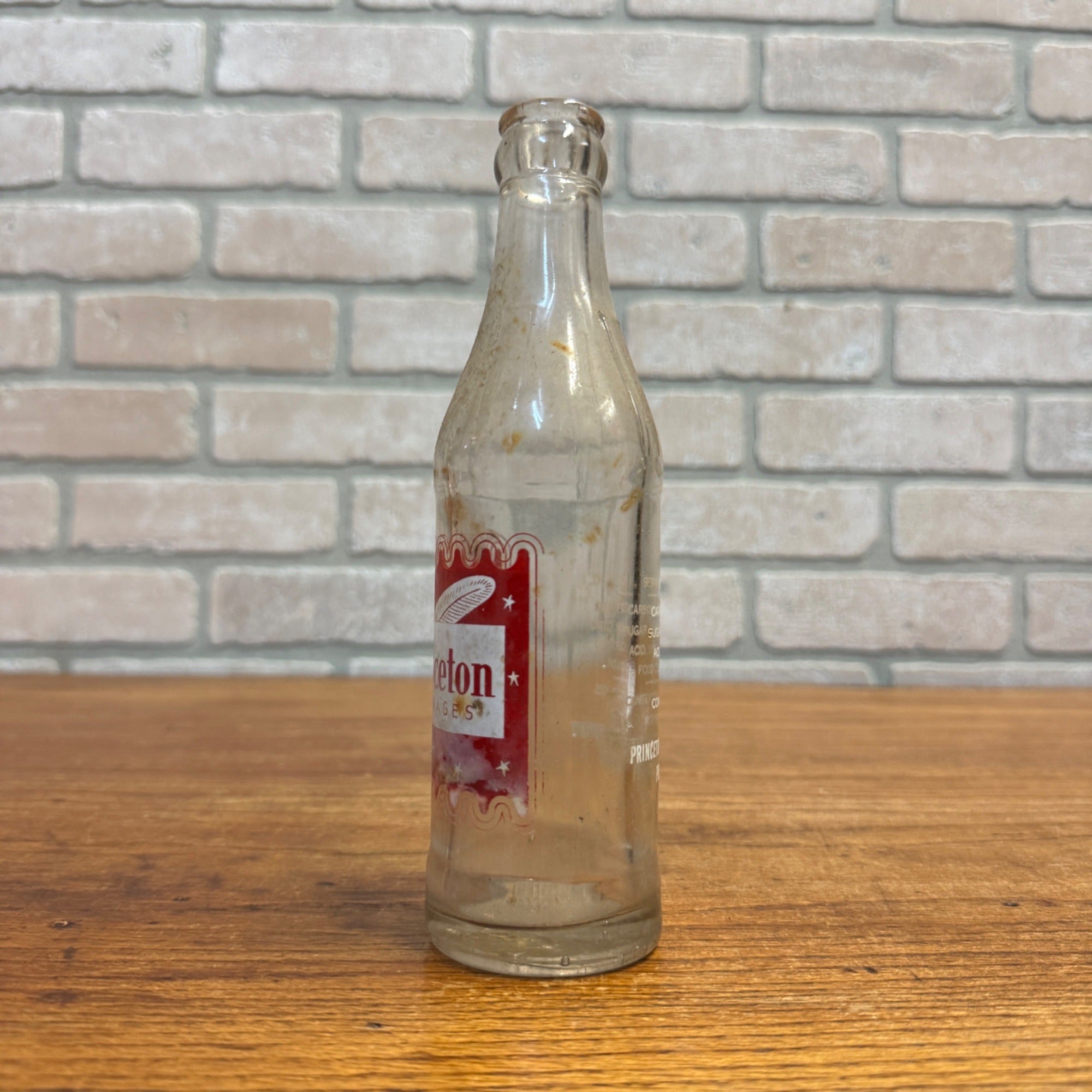 RARE Princeton Beverages Wi ACL Soda Bottle Princeton Wisconsin Bottle Wis