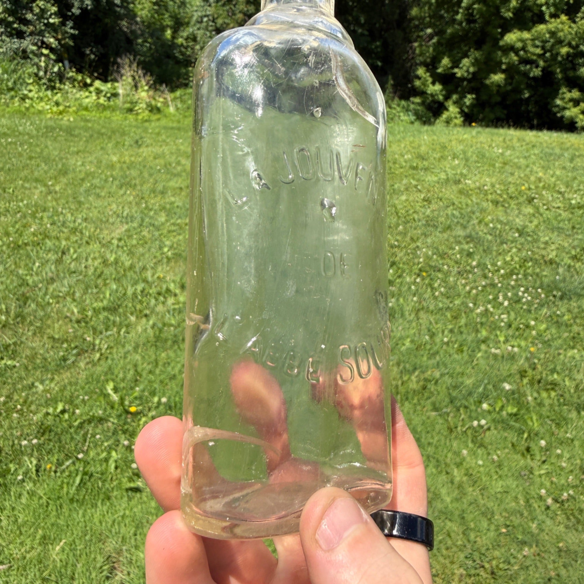 LA JOUVENCE DE L'ABBÉ SOURY Medicine Elixer Bottle Abbé Soury’s Youth 1900s