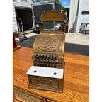 Antique 1900s Brass National Cash Register NCR $1 Candy Store Barber Shop #313