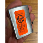 Vintage NOS 1997 Zippo Lighter Plain Brushed Chrome w/ Case NEW OLD STOCK UNUSED
