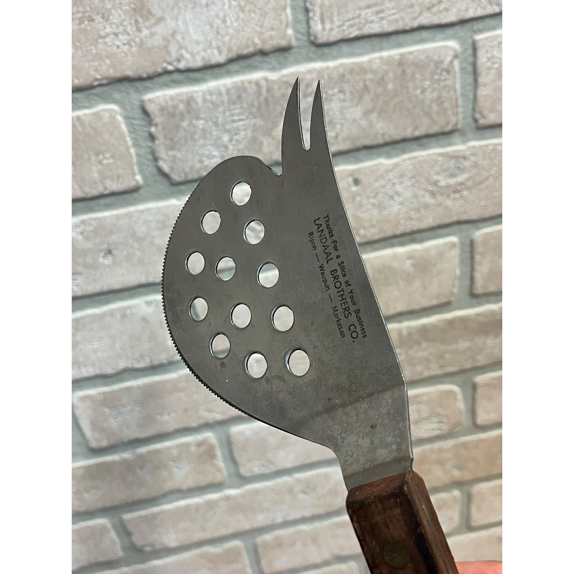 Vintage Vernco Spach-A-Strainer Advertising Spatula Knife Fork Drainer Waupun WI