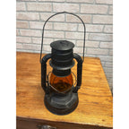 Vintage Dietz Bureau of Street Traffic Orange Amber Glass Globe Kero Lantern
