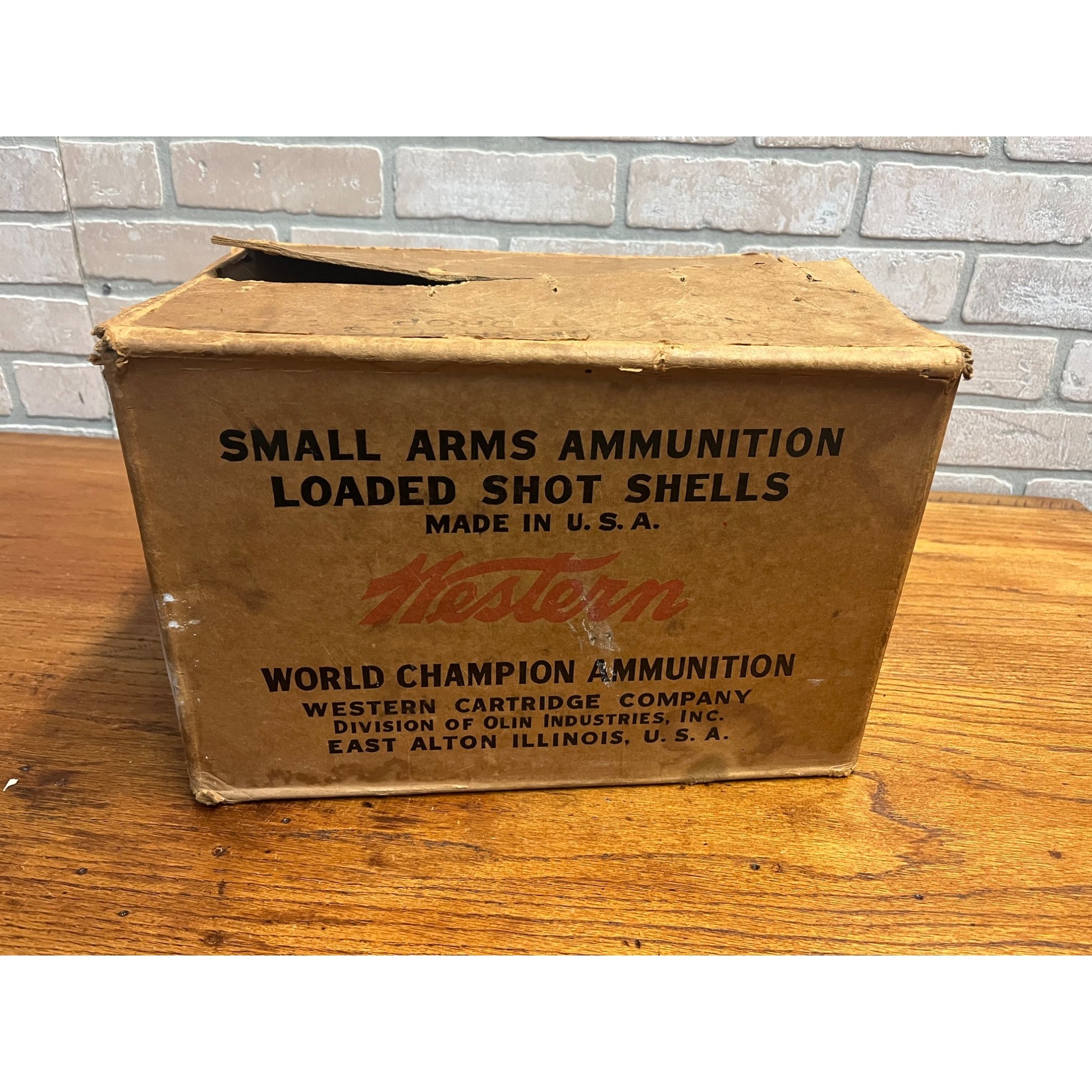 Vintage Western Super X Cardboard Ammo Box Case Shotgun Shells Empty Box