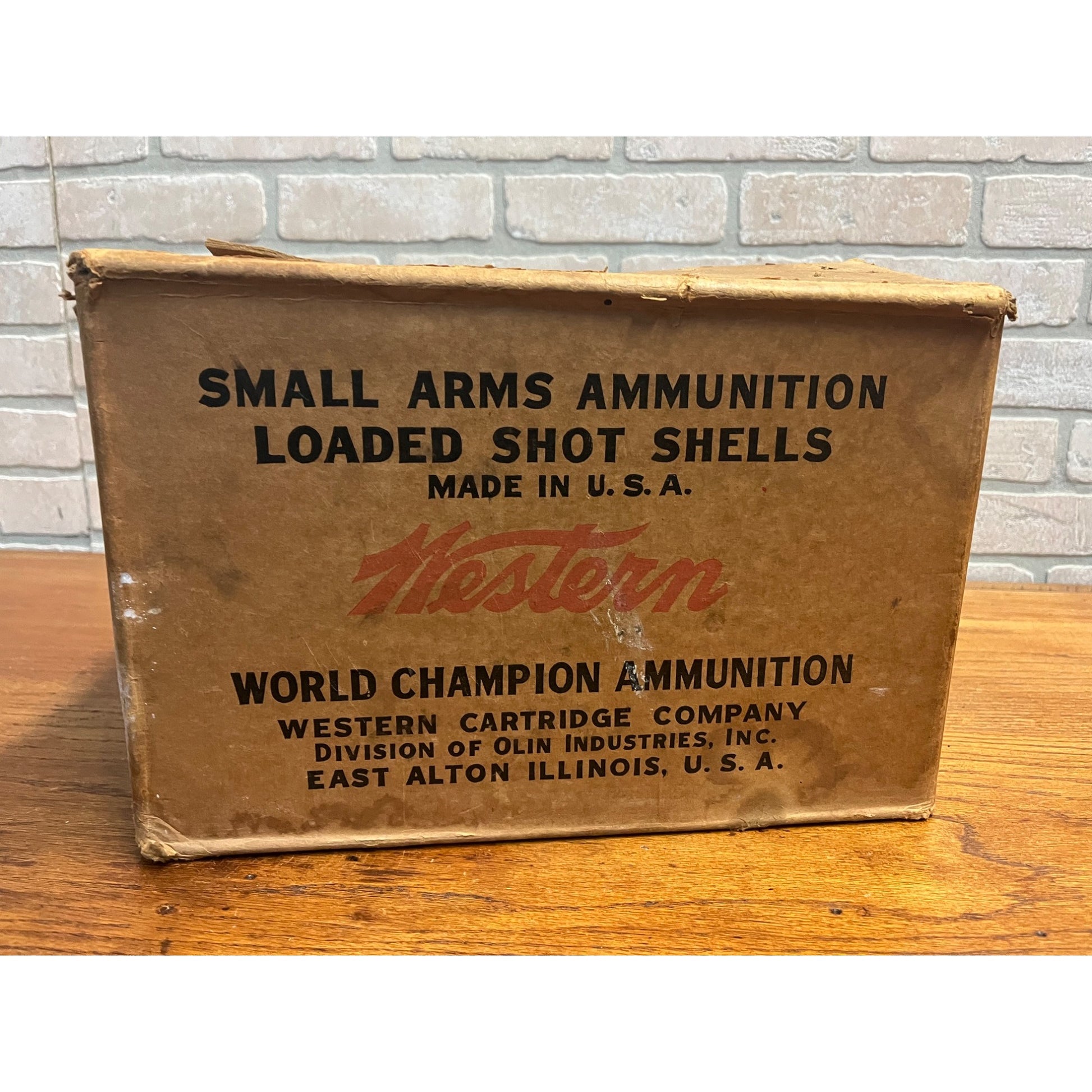 Vintage Western Super X Cardboard Ammo Box Case Shotgun Shells Empty Box