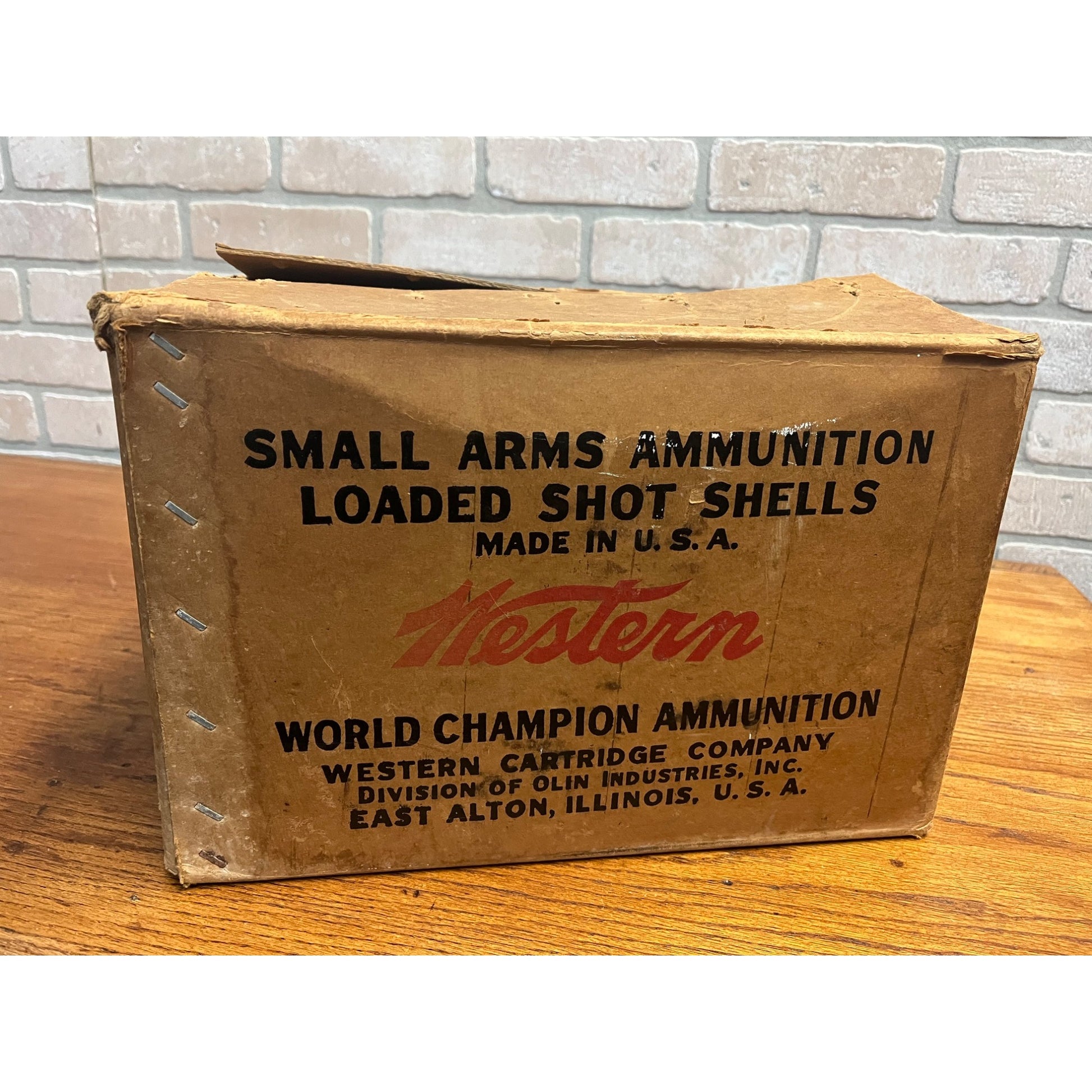 Vintage Western Super X Cardboard Ammo Box Case Shotgun Shells Empty Box
