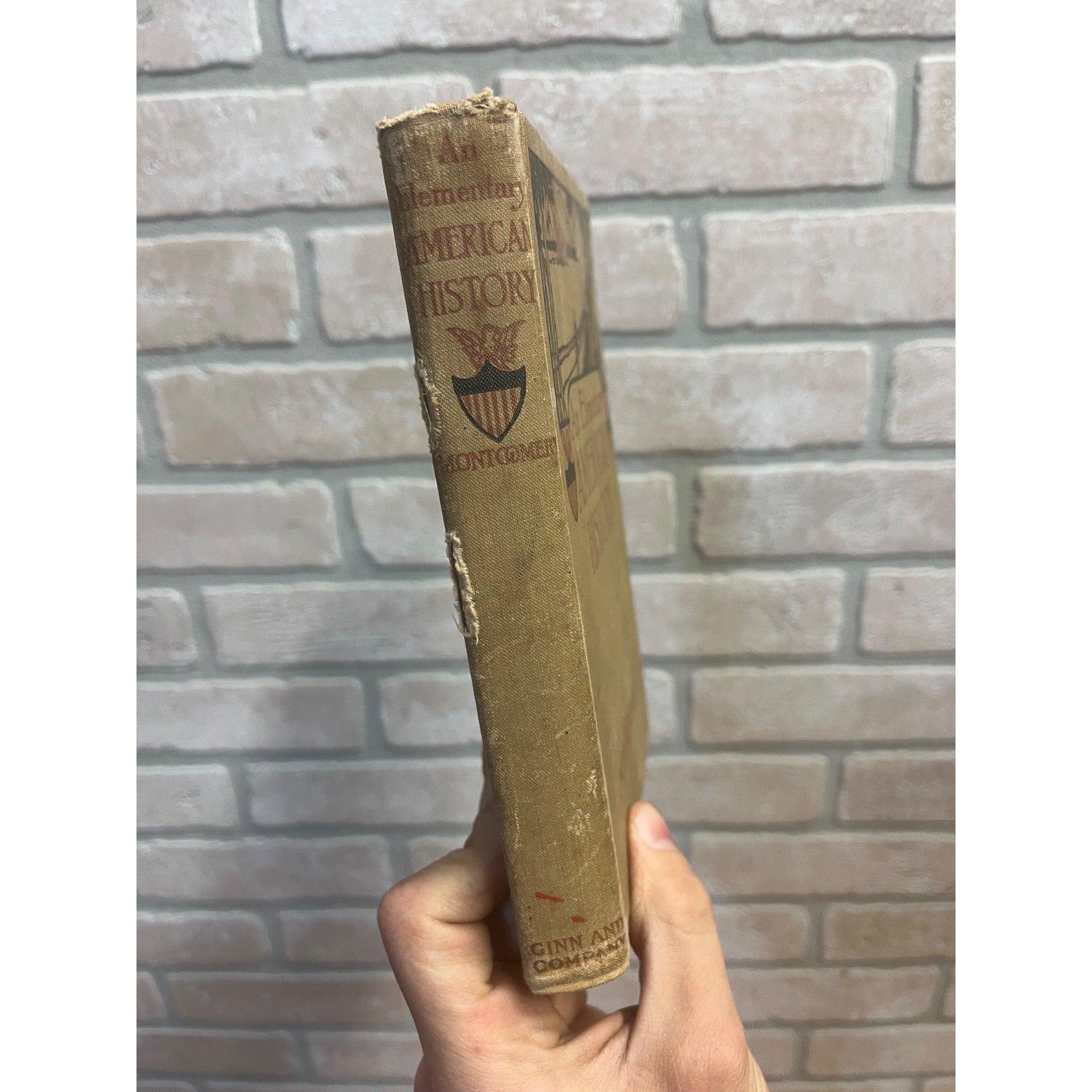 Antique 1904 An Elementary History of the United States Hardcover School Book