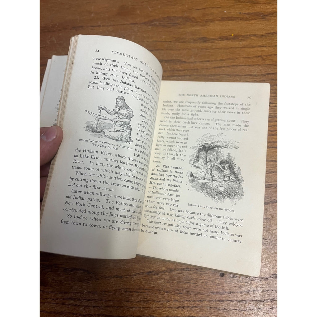 Antique 1904 An Elementary History of the United States Hardcover School Book