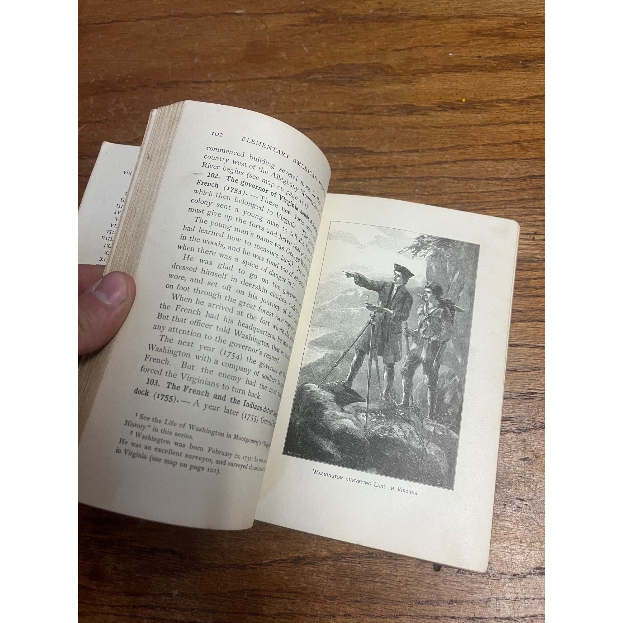 Antique 1904 An Elementary History of the United States Hardcover School Book