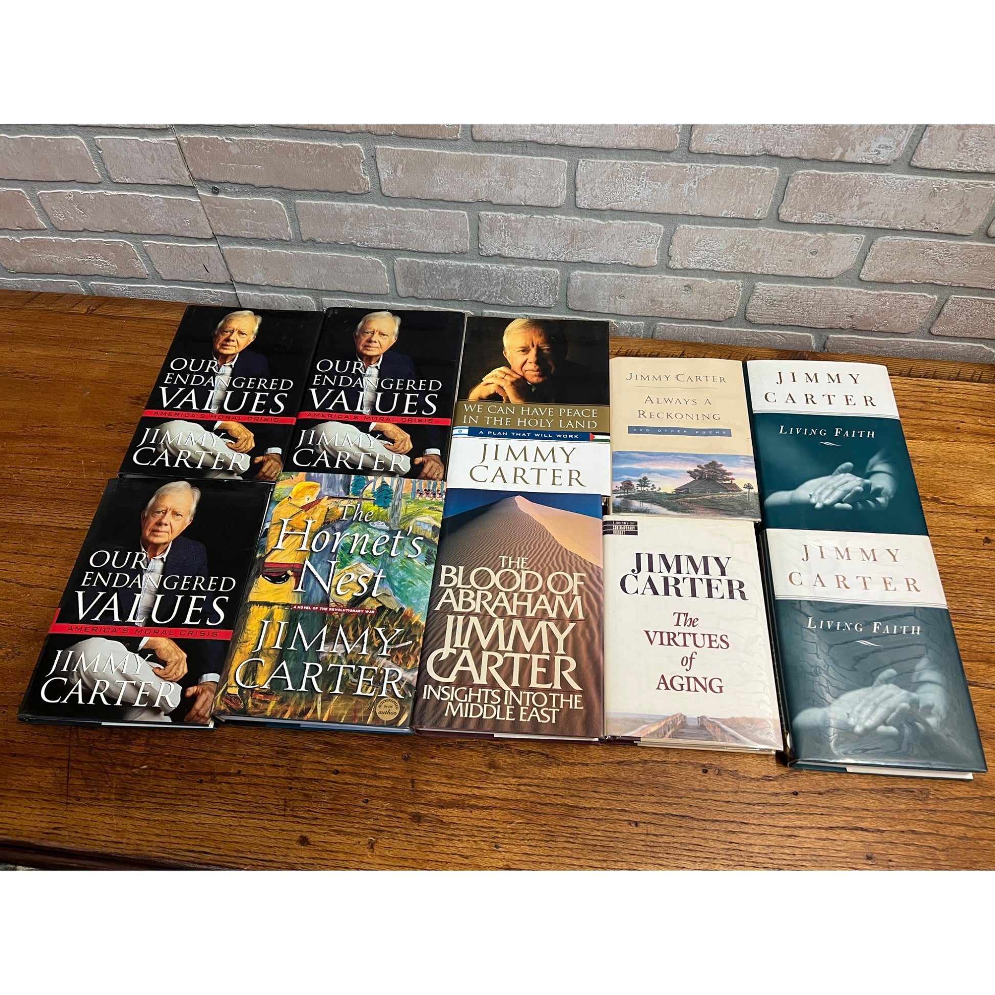 Original President Jimmy Carter Signed Books Lot (10) -- ALL SIGNED