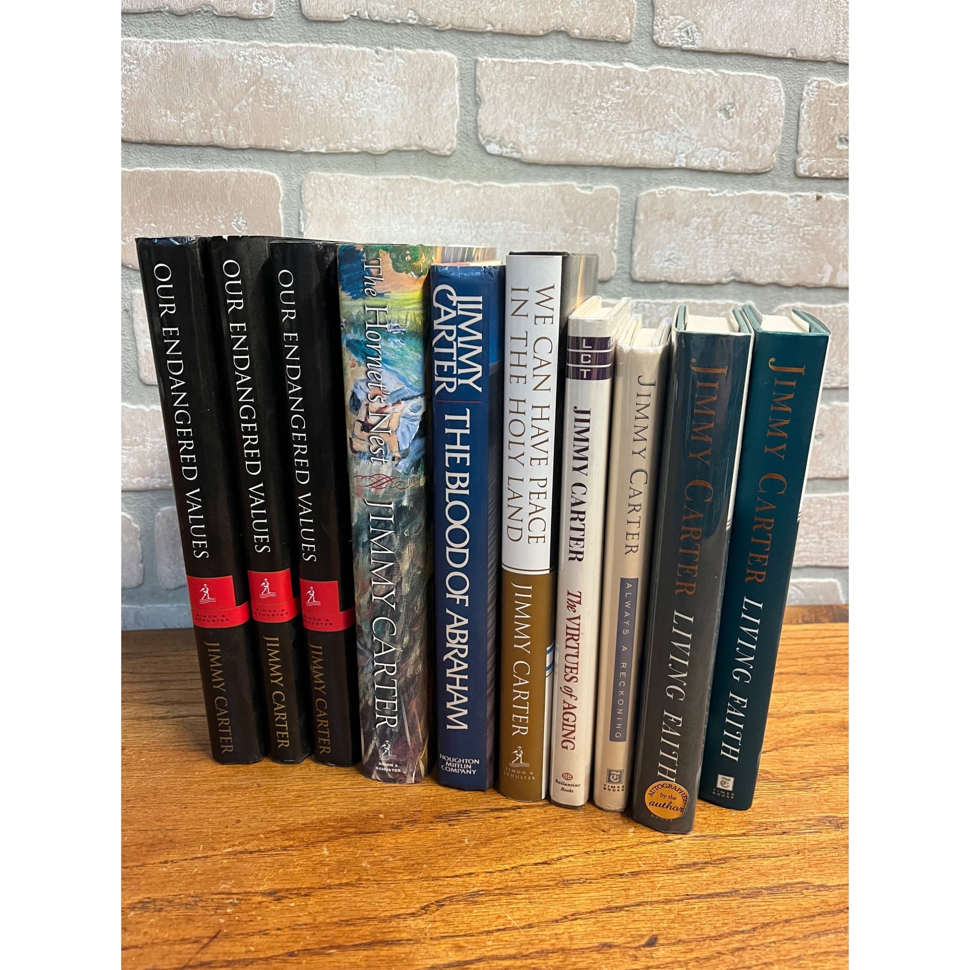 Original President Jimmy Carter Signed Books Lot (10) -- ALL SIGNED