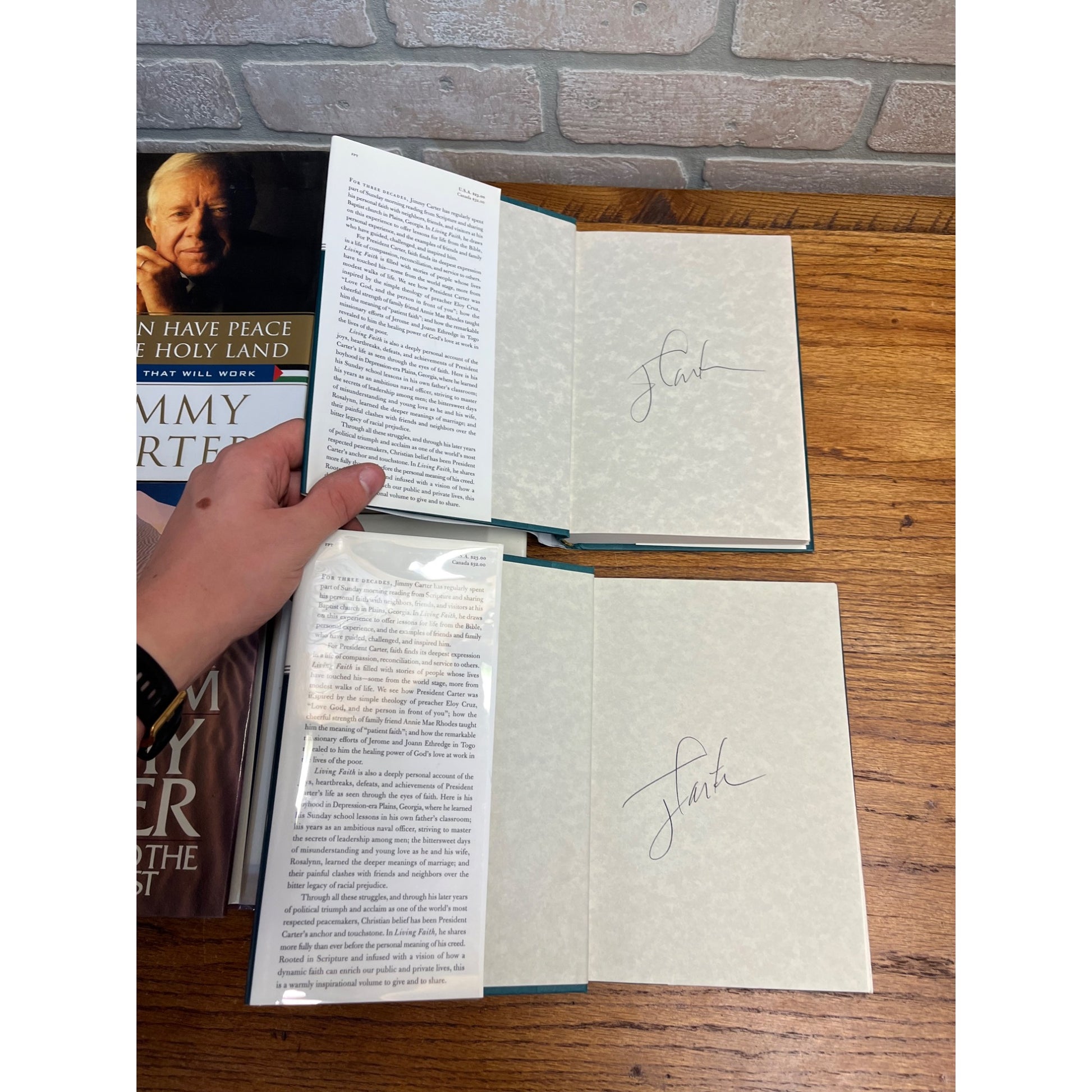Original President Jimmy Carter Signed Books Lot (10) -- ALL SIGNED